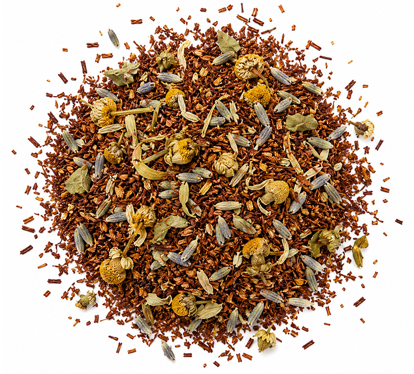 Rooibos Night Leo Tea – rooibos z lawendą, rumiankiem, koprem włoskim i różą
